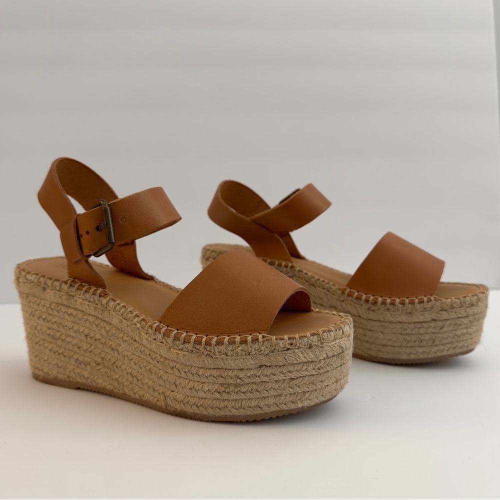 Soludos Tan Espadrille Wedges